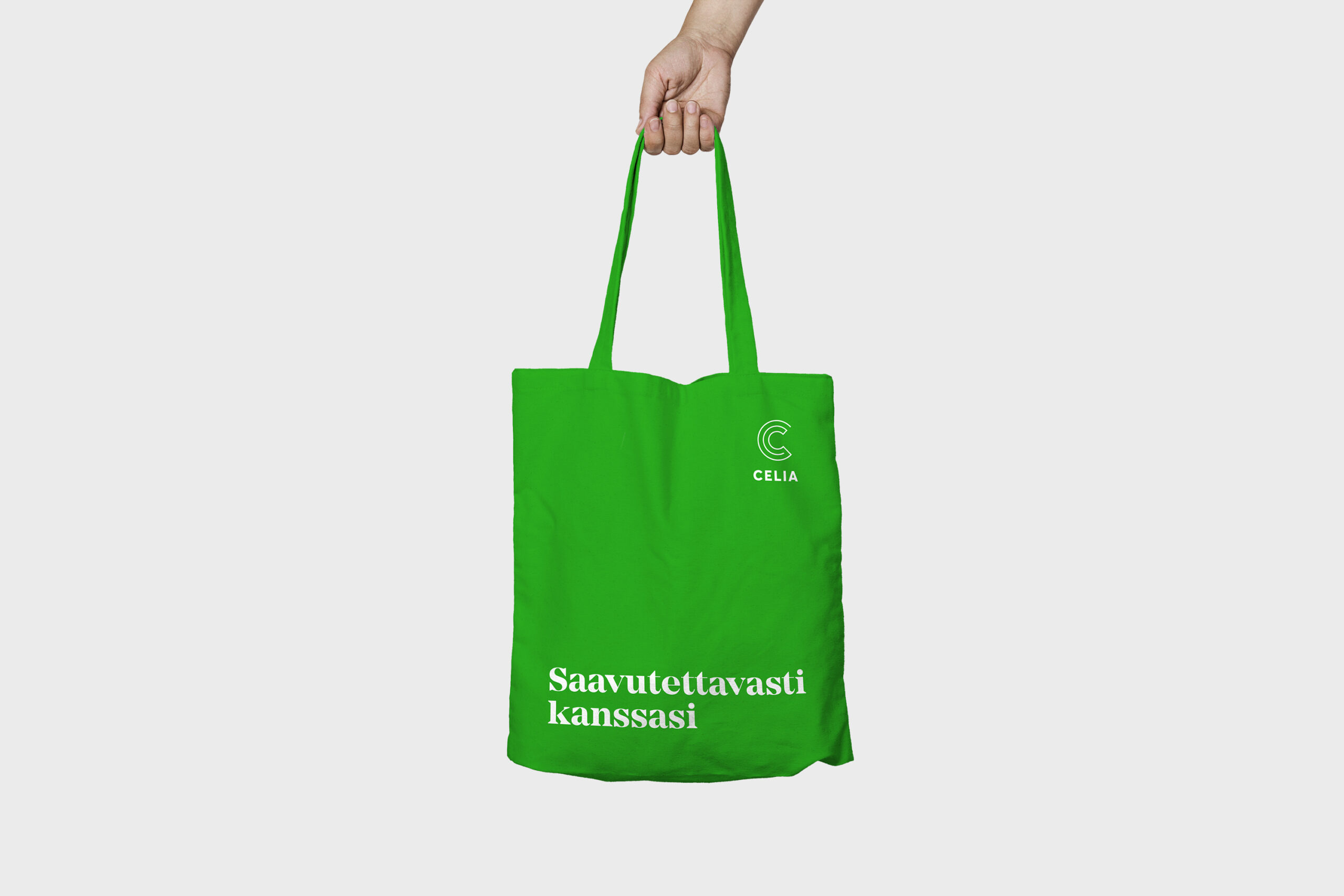 Kuvassa Saavutettavuuskirjasto Celian kangaskassi